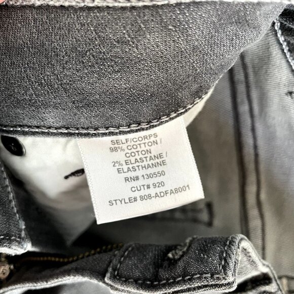 A.N.D. A New Denim Brand Mid Rise Ankle Skinny Jeans Grey - Picture 9 of 9